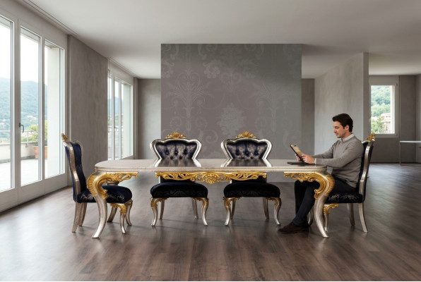 Tisch Esstisch Esszimmertisch Esszimmer Holz Tische Barock Ess Luxus Möbel Neu