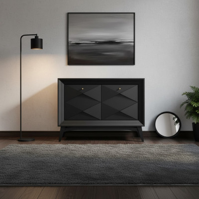 Kommode Schrank Sideboard Klassische Luxus Kommoden Esszimmer Schranke Grau Holz
