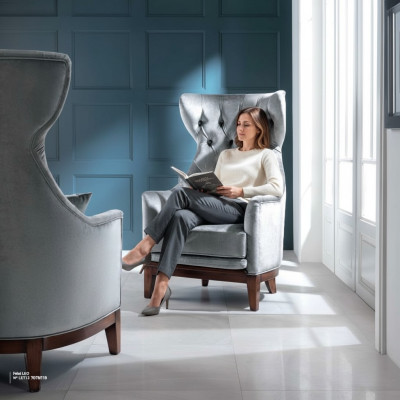 Luxus Ohrensessel Sessel Clubsessel Cocktailsessel Sitzer Sitz Wohnzimmer 