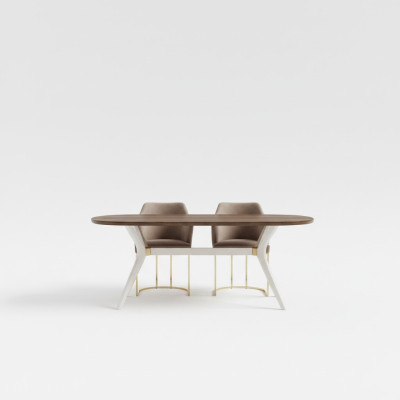 Essgruppe Esszimmer Luxus Essecke Esstisch Tisch Stühle Braun Set 5tlg