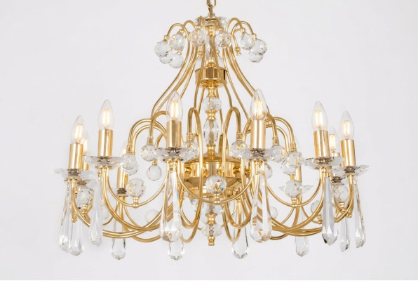 Lüster Luxus Deckenlampe Kronleuchter Deckenleuchter Lampen Gold Art