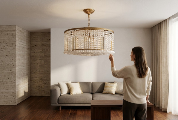 Luster Kronleuchter Deckenlampe Deckenleuchter Gold Luxus Leuchte Lampe