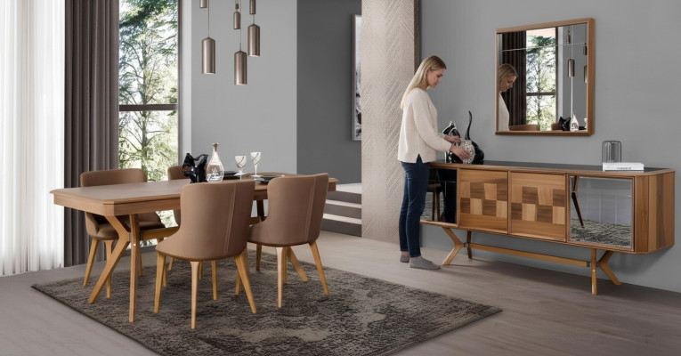 Esszimmer Garnitur Tisch 6x Lehnstuhl Stühle Luxus Essgruppe Set Neu Komplette