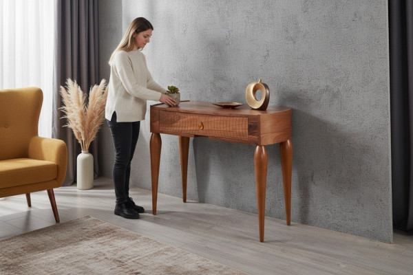 Sideboard Konsolentisch Holz Seitentische Wandtisch Konsole Möbel Konsolen Braun