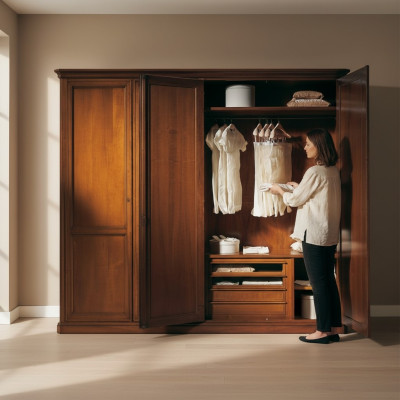 Bauern Schrank Italienische Möbel Holz Massiv Schränke Schlafzimmer Landhaus