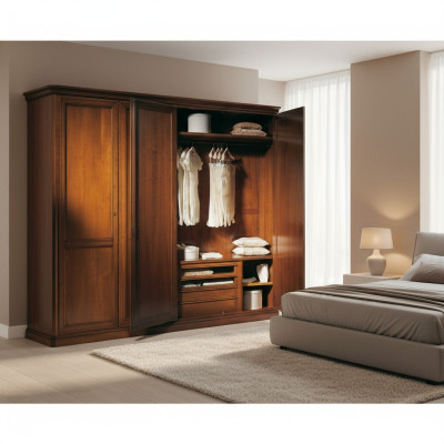 Bauern Schrank Italienische Möbel Holz Massiv Schränke Schlafzimmer Landhaus