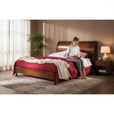 Bett Polster Design Luxus Doppelbetten Braun 160x200cm Schlafzimmermöbel Möbel