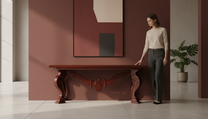 Esstisch Klassisch Esszimmer Wohnzimmer Küche Tische Design Tisch Holz	