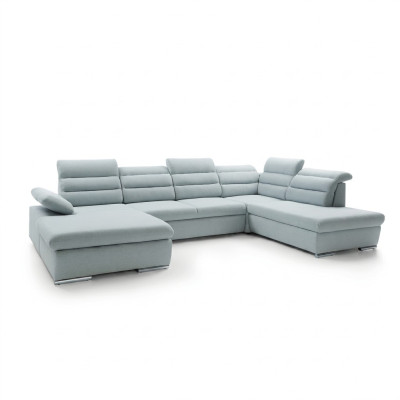 Ecksofa U-Form Couchgarnitur Schlaffunktion Wohnlandschaft Sofa Couch Polster