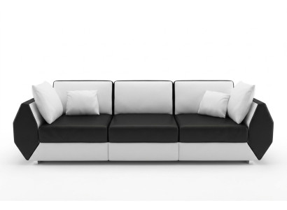 Ledersofa Couch Sofagarnitur 3+3 Sitzer Garnitur Design Modern Sofa Set USB Neu