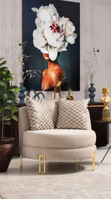 Sessel Polster Sitzer Design Couch Sessel Relax Stoff Lounge Luxus Wohnzimmer