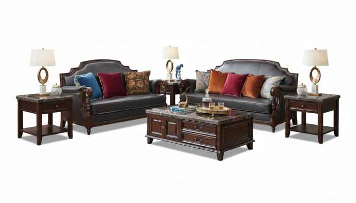 Sofa Sofagarnitur 3+2 Sitzer Set Design Couch Klassisch Garnitur