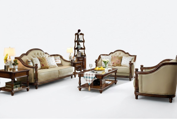 Sofagarnitur 3+2+1 Sitzer Sofa Couch Garnitur Leder Couchen Klassische