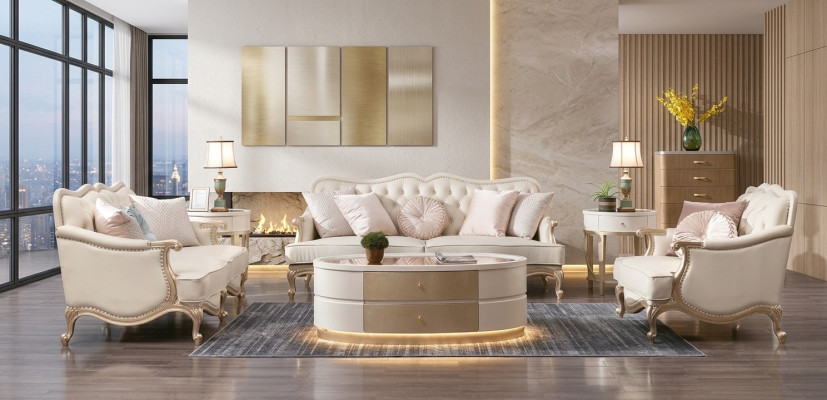 Wohnzimmer Sofagarnitur 3+2+1 Sitzer Set Polster Couchen Stoff Design