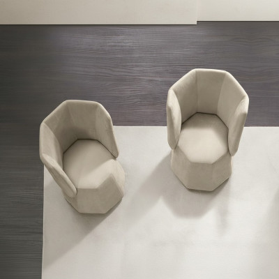 Design Sessel Luxus Einsitzer Modern Lehn Textil 1 Sitz Möbel Einsitzer Prianera