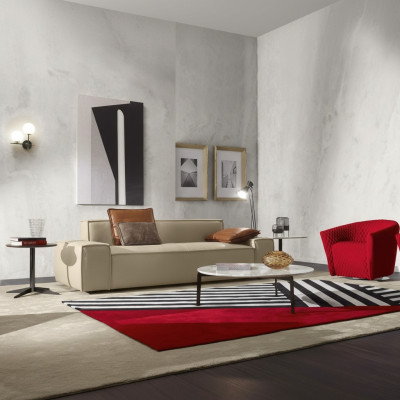 Wohnzimmer Sofa 3 Sitzer Couch Möbel Holz Beige Polster Möbel Sofa Couchen Neu