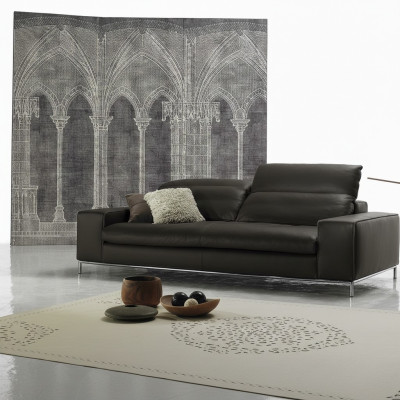 Modern Sofa 2 Sitz Luxus Leder Sofas Zweisitzer Wohnzimmer Design Prianera Couch
