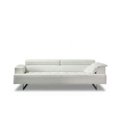 Polster Prianera Möbel Dreisitzer Sofa 3 Sitzer Sofas Luxus Leder Couchen Weiß