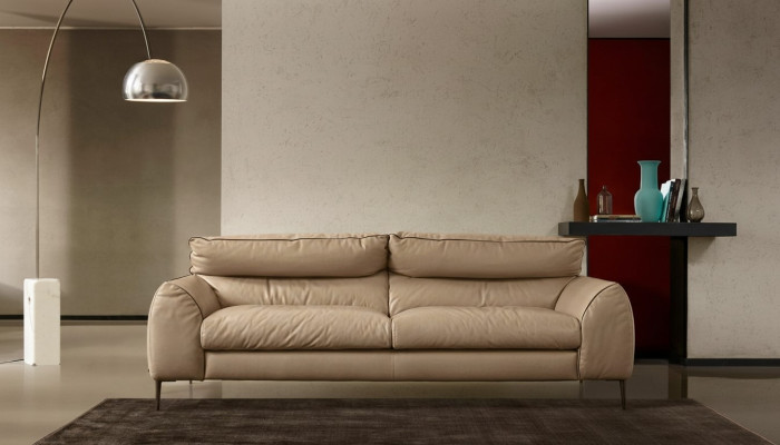 Wohnzimmer Ledersofa Beige Zweisitzer Design Sofas Polster Sofas 2 Sitz Prianera