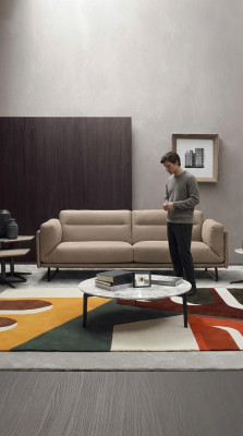 Luxus Dreisitzer Sofa 3 Sitz Sofas Moderne Möbel Couchen Beige Couch