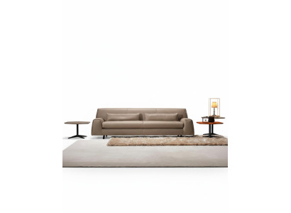 Sofa 3 Sitz Grau Wohnzimmer Prianera Polster Italienische Möbel Textil