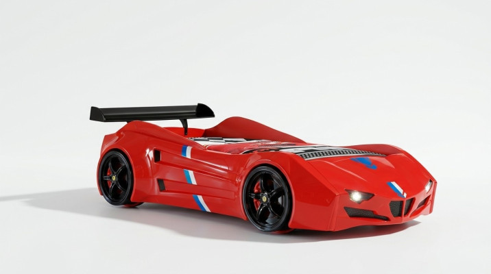 Rennwagen Auto Bett Kinderbett Autobett Kinderzimmer Betten Möbel Rot