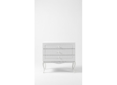 Kommode mit Spiegel Jugendzimmer Möbel Design Neu Holz Weiße Farbe