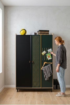 Schlafzimmer Kleiderschrank Design Jugend Kleiderschränke Blau Möbel Neu