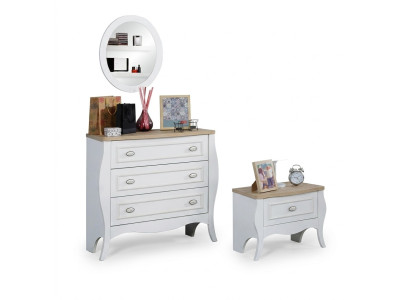 Kommoden Holz Design Schlafzimmer Kommode Spiegel Sideboard Luxus Stil