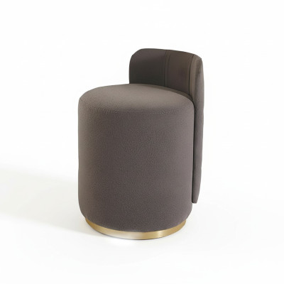 Design Sessel Luxus Ottomane Schminktisch Hocker Runder Polster Stuhl Bank