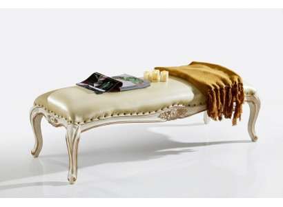 Fußhocker Bank Schlafzimmer Bänke gepolsterte Sitzbank Möbel Barock