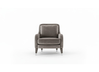 Sessel Einsitzer Luxus Polster Möbel Wohnzimmer Braun Sessel Textil Lounge Neu