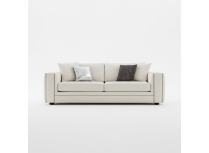 Klassische Chesterfield Dreisitzer Möbel Sofa Luxus Couchen beige 3 Sitz Sofas