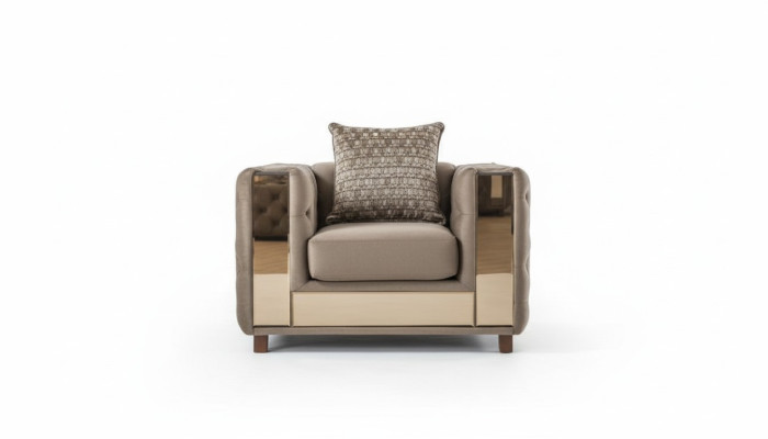Luxus Sessel Chesterfield Einsitzer klassisch Couch Möbel Einrichtung Sofa 1er