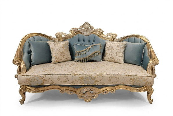 Klassische Dreisitzer Barock Couch Einrichtung 3er Französische Möbel