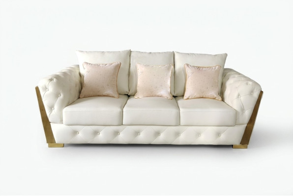 Dreisitzer Couch Möbel Einrichtung Chesterfield Medusa Luxus Einrichtung