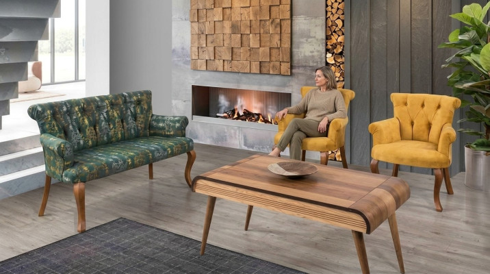 Sitzgarnitur Bank Sitzpolster Möbel Set Couch Sofa Couchtisch 4tlg. Sets