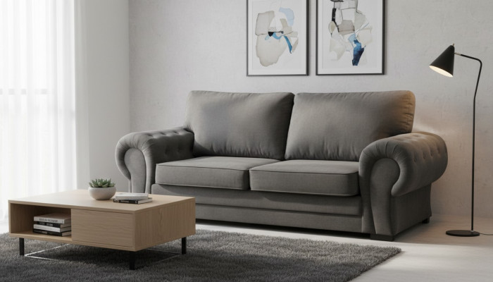 Luxus Sofa Couch Gepolsterte Sofas Polster Möbel Dreisitzer Stoff Samt