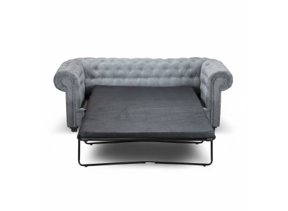 Chesterfield Sofa mit Bettfunktion Bengalisches Klappbett Couch Schlafsofa