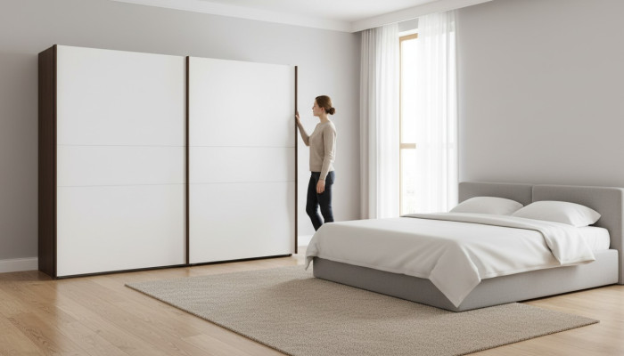 Moderner Kleiderschrank Mit Spiegeltüren Schlafzimmermöbel Einrichtung