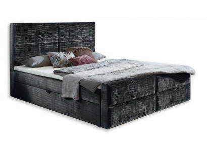 Schicke graue schlafzimmer holzmöbel design elegante polsterung stoff neu