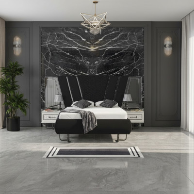 chlafzimmer Bett 2x Nachttische Luxus Betten Set Komplett Design Möbel 3tlg