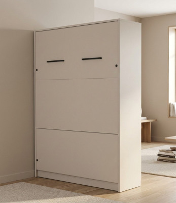 Bett mit Schreibtisch Grau Schlafzimmer Elegantes Design Modern Möbel Luxus Neu