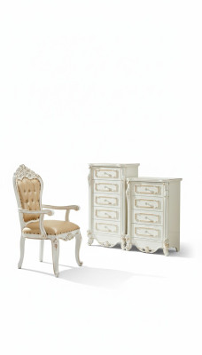 Schlafzimmer Set Weiß Design Elegantes 2x Kommode Klassische Möbel Luxus 2tlg.