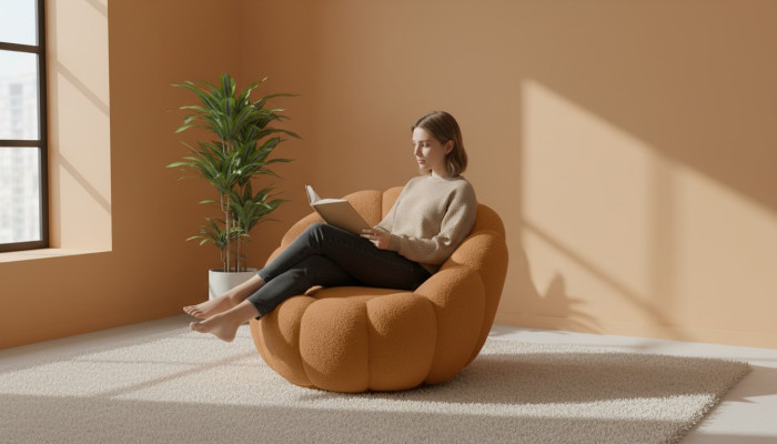 Luxus Sessel Club Fernseh Textil Einrichtung Möbel Lounge Relax Stuhl