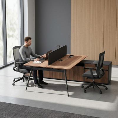 Arbeitstisch Laptoptisch Büromöbel Büroarbeitsplatz Bürostation Holzmöbel