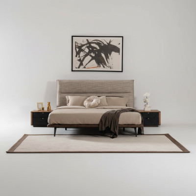 Italienische Schlafzimmer Bett 2x Nachttisch 3tlg. Luxus Stil Modern