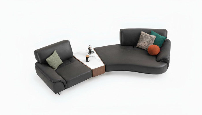 Rund Wohnzimmer Couch Möbel 5 Sitz Couchen Runde Sofa Möbel Textil