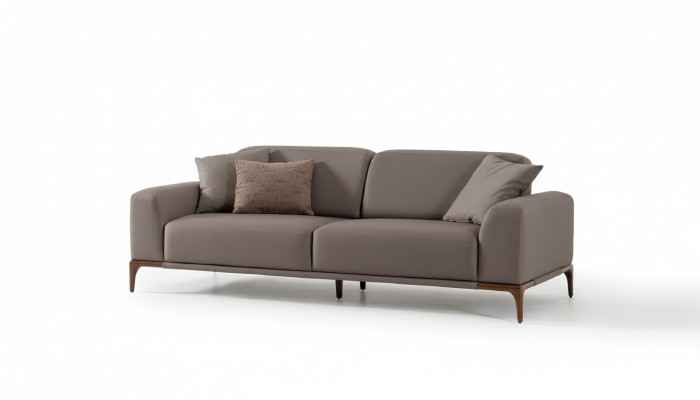 Wohnzimmer Sofa Couch Dreisitzer Design Luxus Couchen Möbel braun
