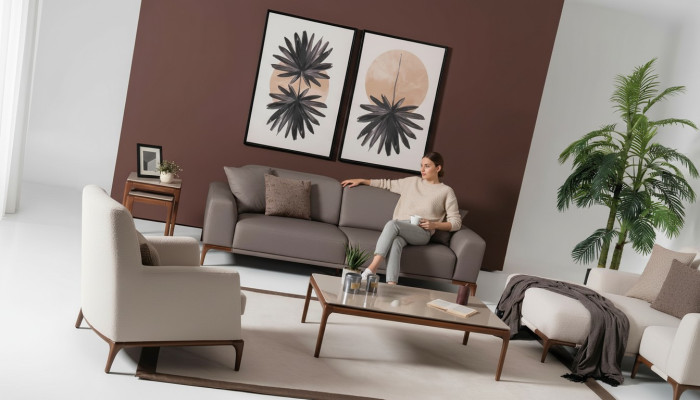 Luxus Design Sofagarnitur Set Couch Couchtisch Beistelltisch 5tlg.
